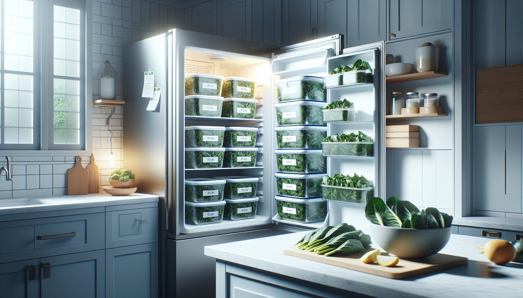 Freezing Collard Greens for Long-Term Storage