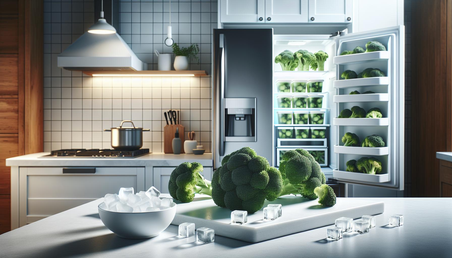 Step-by-Step Freezing Process for Broccoli